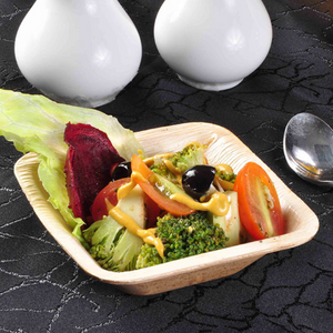 10 x 10 cm (4”) Square Bowl, 25 pack - Greenovation - Eco Dinnerware