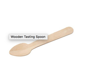 3.75" Wooden Spoons, 100 pack or 5000 case