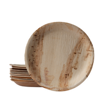 Load image into Gallery viewer, 9 inch Palm Leaf Bamboo Plates
