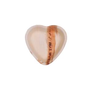 Palm Leaf Heart Shaped Plates