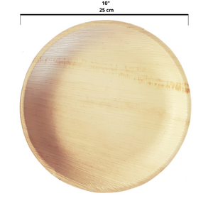 25 x 25 cm (10") Shallow Round Plates, 25 pack - Greenovation - Eco Dinnerware
