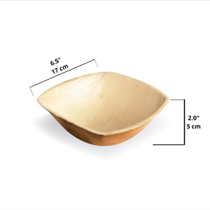 17 x 17 cm (6.5”) Quadrato Square Bowl, 25 pack - Greenovation - Eco Dinnerware