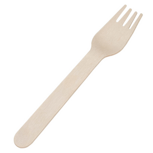 15 cm (6") Wooden Forks, 100 pack - Greenovation - Eco Dinnerware