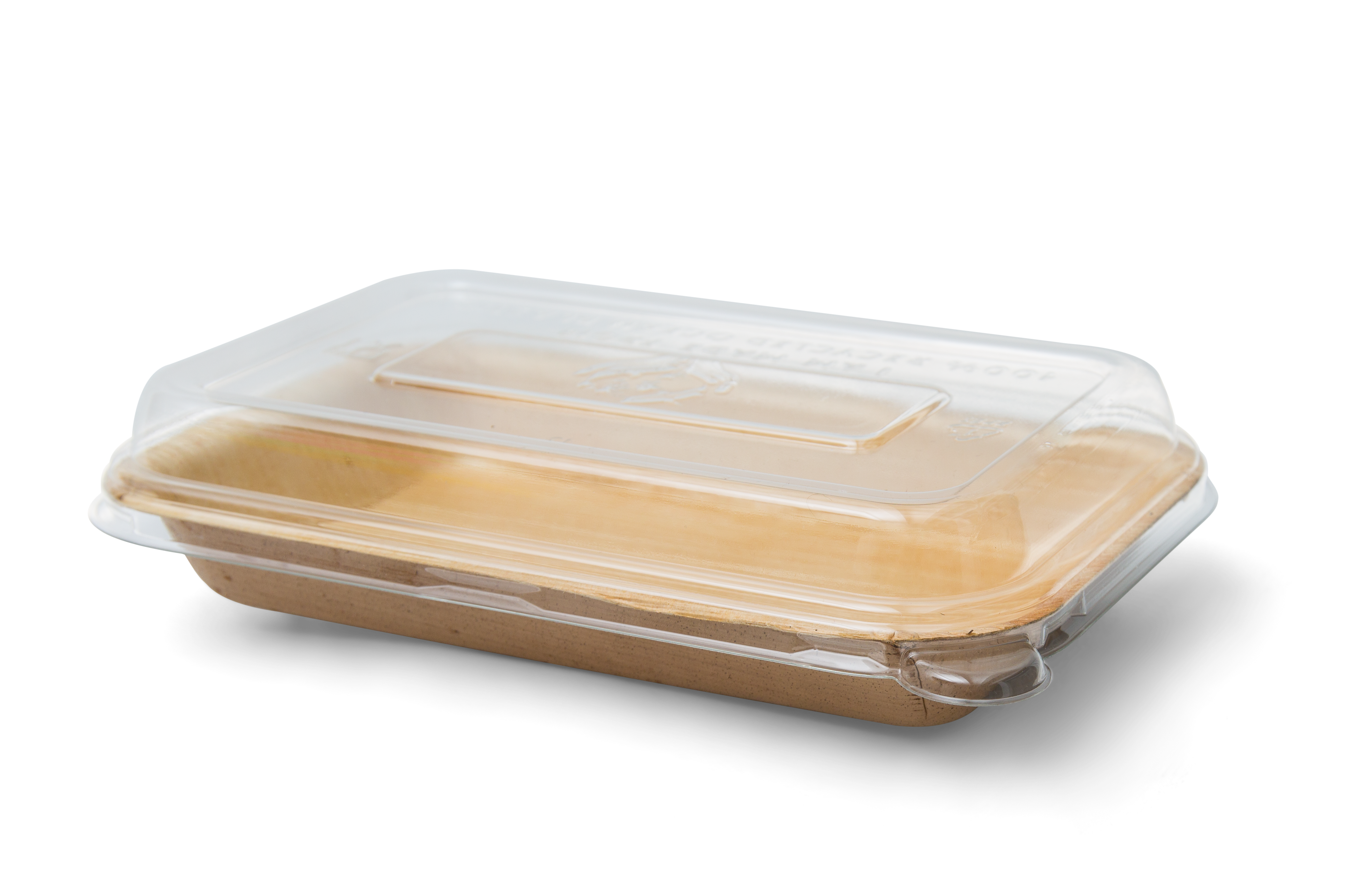 10.625 x 7.875 x 2  PLA Sushi Tray (w/ Lid) 200 per case – Green Safe  Products